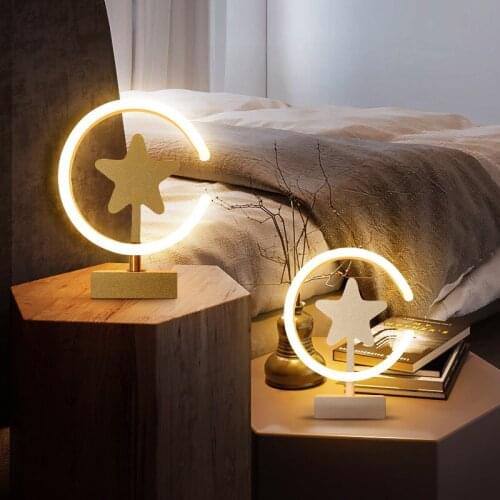 Creative Star simple modern Nordic ins childrens desk lamp net red romantic dream bedroom warm bedside lamp