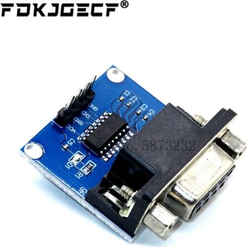 MAX3232 RS232 to TTL Serial Port Converter Module DB9 Connector MAX232 For Arduino