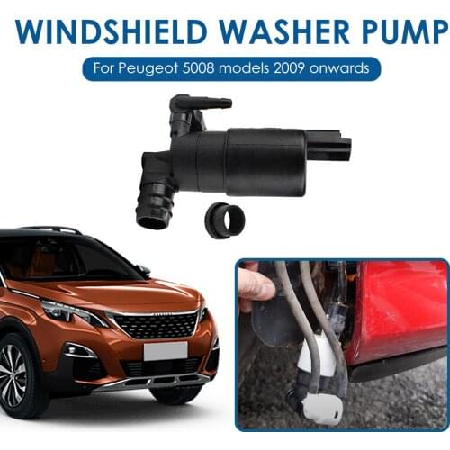 Windshield Washer Pump Easily Installation Personal Twin Outlet Windscreen Car Elements for Peugeot 106 308 407 BERLINGO