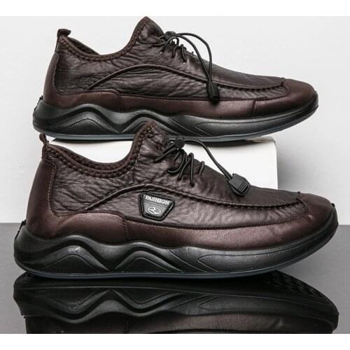 Nine o'clock Men's Leather Sneakers