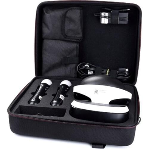 2021 Newest Hard EVA Travel Storage Carrying Box Cover Case for Sony PlayStation VR Launch Bundle & PS4 Slim Console