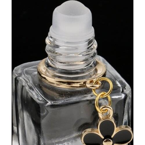 Portable Comestics Perfume Aftershave Essential Oil Bottle Jar Glass 8ml