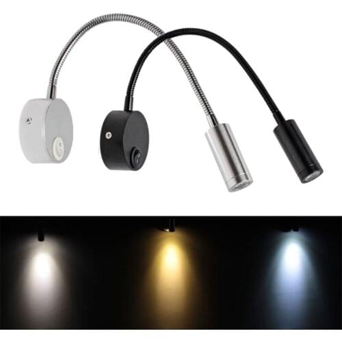 Yacht Interior Lighting Spotlight 1W Reading Light Bright Bedside Lamp 360 Degree Adjustable LED Light