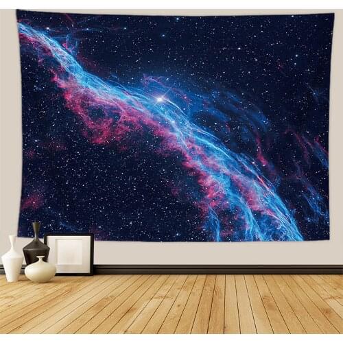 Psychedelic Starry Sky Galaxy Space Pattern Wall Tapestry Hanging Home Bedroom Living Room Star Carpet Decorative Cloth