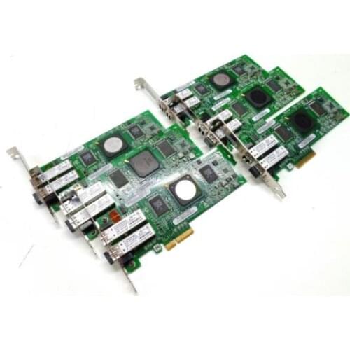 QLogic QLE2462-CK QLE2462 2 Port 4Gbps Dual SFP+ FC SR-Optic PciE Controller Fibre Channel Adapters HBA Card