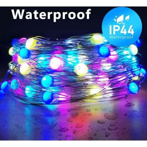10M 20M Christmas Wedding Party Decoration Light WS2812B SK6812 Pixels RGB LED Fairy String Addressable Individually USB DC5V