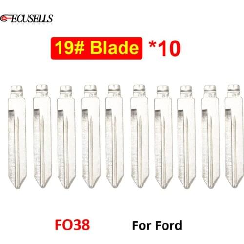 10Pcs/Lot Universal FO38 Folding Flip Remote Key Uncut Blade NO.19 19# Car Key Blank for Ford for Lincoln for Mercury in USA