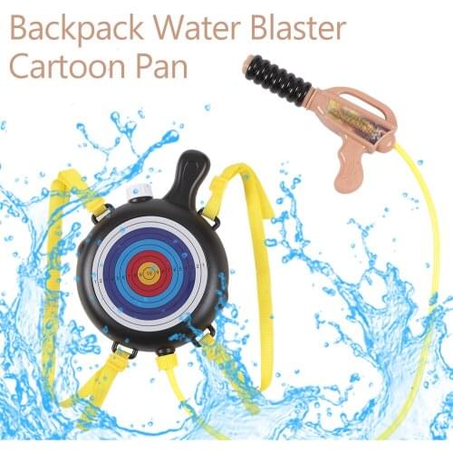 Water Shooter Cartoon Soldier Kids Water Toy Summer Pool Blaster Backpack Water Blaster Pull