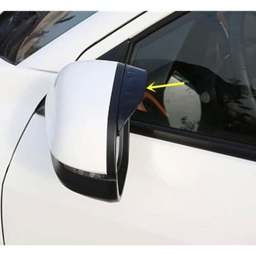 High Quality Stick Rear Rearview Glass Mirror Rain Eyebrow Shield Sun Visor Shade Plastic 2pcs For Renault Captur 2015 2016 2017
