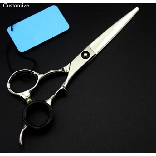 Customize japan 440c steel 6 '' 16 teeth cut hair salon scissors cutting barber makas Thinning shears set hairdressing scissors