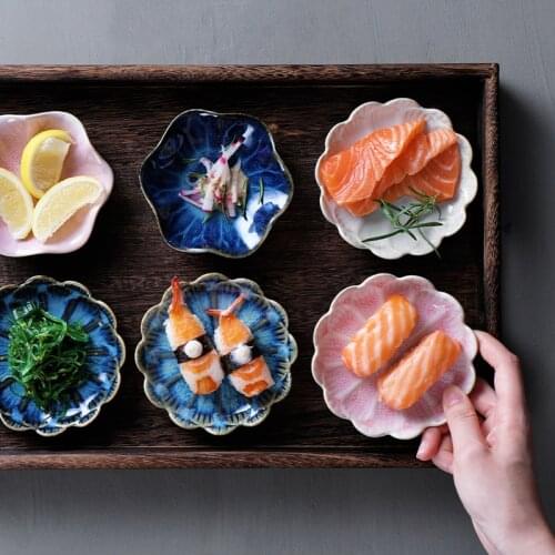 Japanese small Ceramic Sushi Dish Snacks Seasoning Dipping Bowl Soy Sauce Vinegar Butter mustard Seasoning Dish cooking bowl