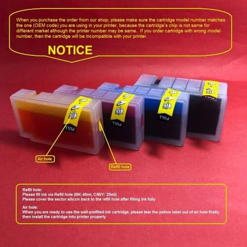 YOTAT (Dye ink) Refillable PGI-1400 PGI1400 ink cartridge for Canon MAXIFY MB2040 MB2340 MB2040 printer