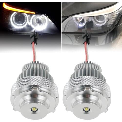 Angel Eyes LED Marker Lights 30W CANBUS Erro Free for BMW 5-Series E60 E61 LCI LED Halo Ring Light Bulb Headlight Car Styling