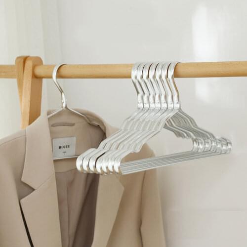 5Pcs Clothes Hanger Anti-slip Antideformation Aluminium Alloy Closet Dress Clothing Towel Multifunction Storage Rack Coat Hanger