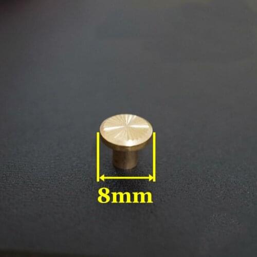 50pc Q19-8mm Solid Brass belt screw Chicago Screw Leathercraft