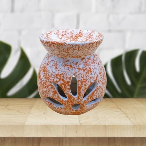 Adelya Life Handmade Orange Damlacıklı Censer Decorative Gift-LB00561