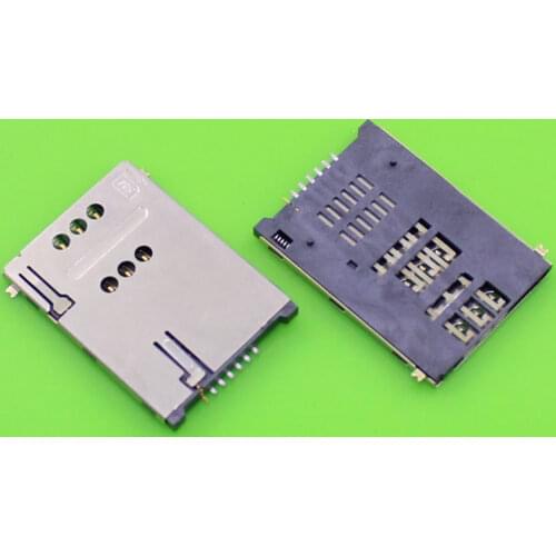 ChengHaoRan 1 Piece High quality 7P sim card socket reader tray slot connector for tablet PC and cell phones.KA-096