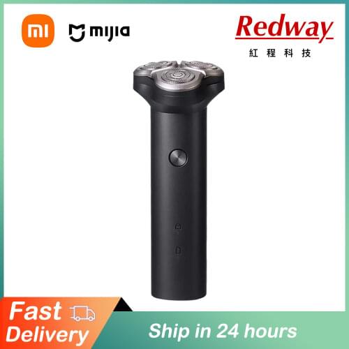 Xiaomi-Original Mijia S300 Electric Shaver, Black 3D Floating Veneer, Double Trimmer Head, IPX7 Waterproof, Type-C Charging