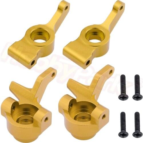 Metal Aluminum Steering Hub Carrier Knuckle Set For RC 1/10 Electric Himoto E10 E10XB E10XBL Tanto Off Road Buggy Replacement