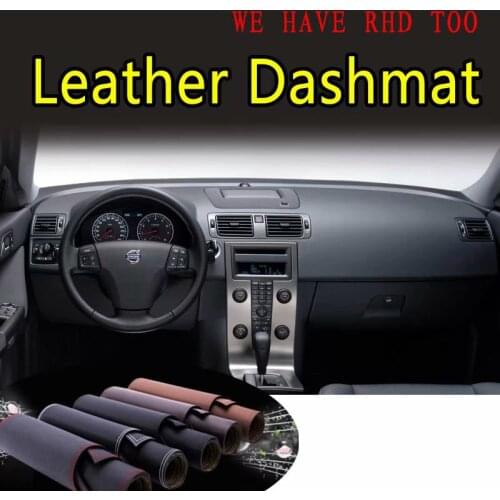 For Volvo C30 S40 V50 2006 2007 2008 2009 2010 2011 2012 Leather Dashmat Dashboard Cover Prevent Sunlight Pad Dash Mat Carpet