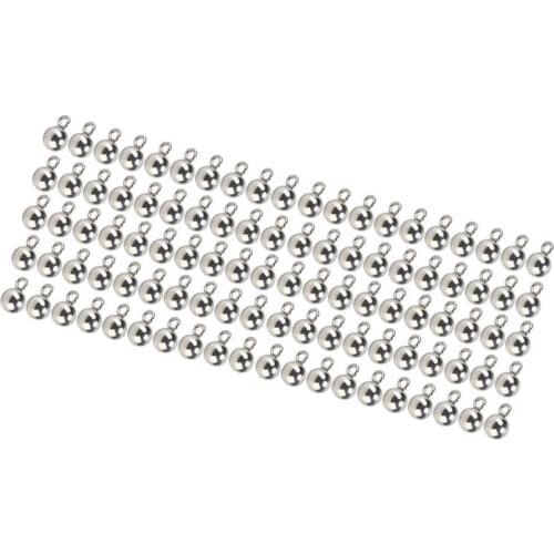 DIY Pendant Round Beads Stainless Steel Material for For Pendant Jewelry