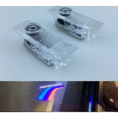 2X LED /// Performance Projector Logo Car Door Welcome Light For E90 E60 E46 E36 E34 F30 F36 F10 F20 F25 X3 X4 X5 M2 M3 M5