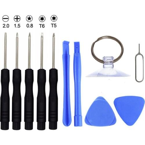 11 in 1 Opening Tools Disassemble Kit for iPhone 4 4s 5 5s 6 6s Smart Mobile Phone Repair Tools Kit Screwdriver Set