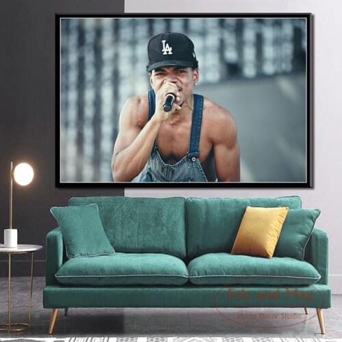 Chance The Rapper Music Hip Hop Rap Star Art Painting Vintage Canvas Poster Wall Home Decor