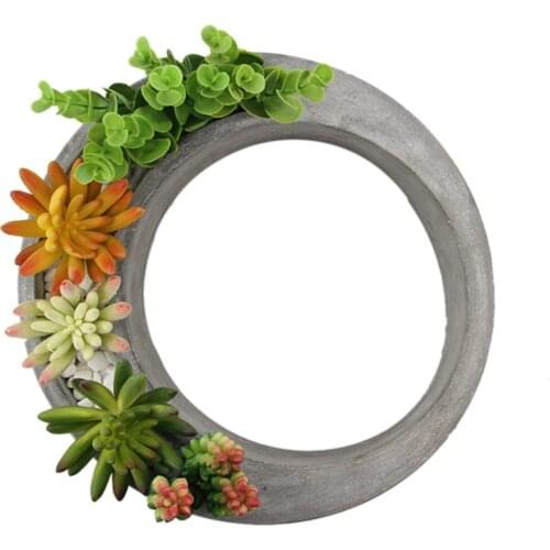 Silicone Mold Creative Shaped Hollow Flowerpot Concrete Flower Pot Vase Mould Office Decoration DIY Clay Crafts Silicone Mold 4