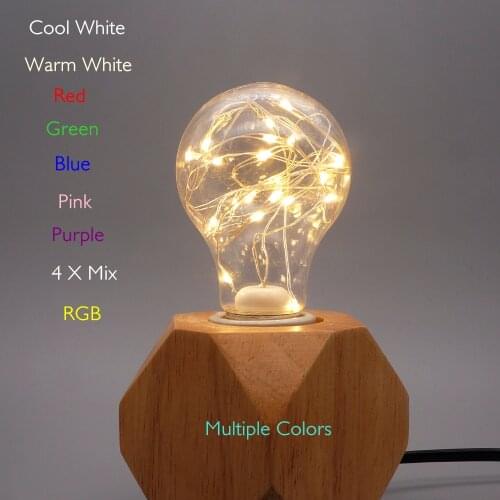LED Bulb Vintage Retro Lamp Colorful E27 AC85V-265V Filament Copper Wire String Lampada Decor Lighting Holiday Party