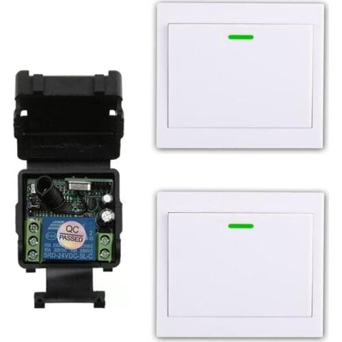 Universal DC 24 v 1CH mini RF wireless remote control radio switch Learning code receiver+ transmitter 433MHZ