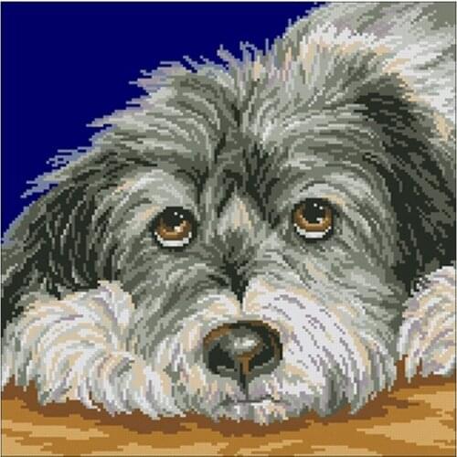 Sullen dog patterns Counted Cross Stitch 11CT 14CT DIY Cross Stitch Kits Embroidery Needlework Sets home decor
