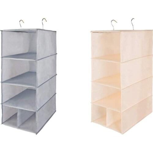 Hanging Hangers, 4 Layers of Washable Hanging Hanging Bags, Lockers, Lockers, Wardrobes, Closets
