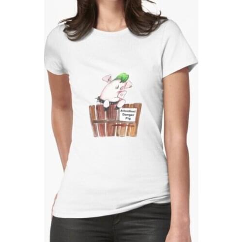 Attention Pig T-Shirt Print Top