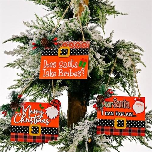 YWSYMC Wooden Christmas Decorations