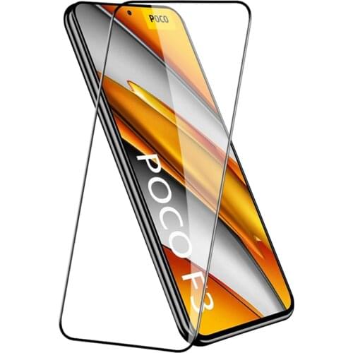 9H Tempered Glass For Xiaomi Poco X3 NFC X3 Pro Screen Protector For POCO M3 F3 F2 Pro F1 Protective Glass Full Cover