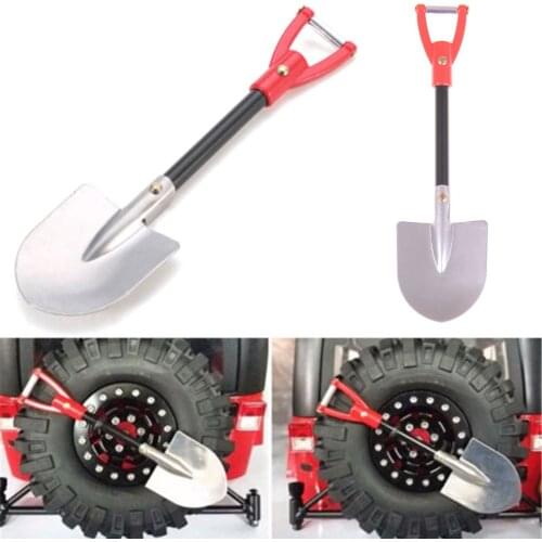1:10 Metal Scale Shovel for TAMIYA CC01 Axial SCX10 RC4WD D90 D110 RC Climbing Truck Car Decorative Tools