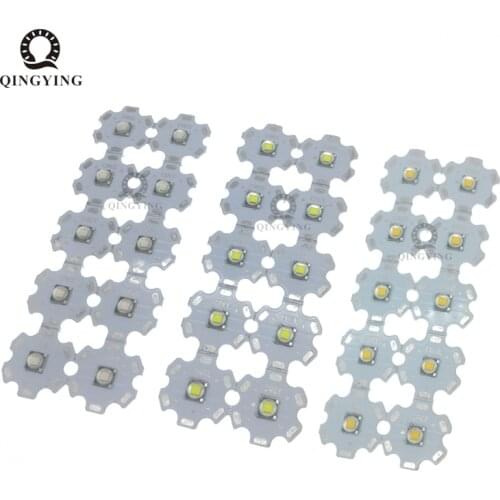 10PCS XM-L T6 LED Chip 5W-10W 3.2V-3.6V 2A Cold White Warm White Blue Yellow UV 395nm With 16mm 20mm PCB For Replace Cree XML