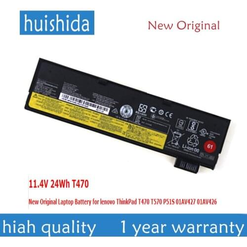 11.4 V 24Wh 01AV427/T470 New original Laptop battery for Lenovo T470 T570 P51S 01AV427 01AV426 SB10K97576 serie