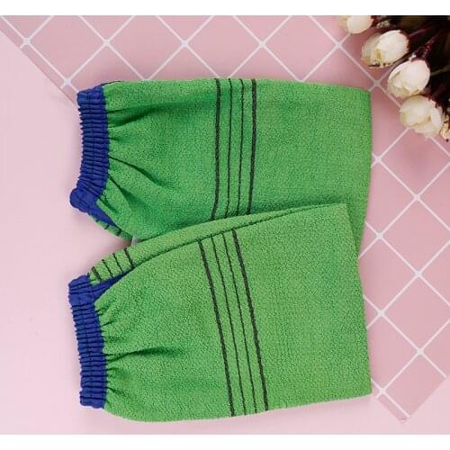 1pc Shower Spa Exfoliator Two-sided Bath Glove Body Cleaning Scrub Mitt Rub Dead Skin Removal