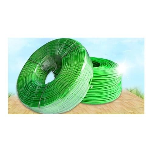 2MM--5MM, 22-120M green PVC coated steel wire rope clothesline greenhouse cable hanging belt clip ,boat part,marine hardware