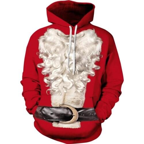 2020 Christmas Sweater Unisex Men Women Vacation Santa Long-Sleeved Pullover Hoodie Sweater Funny Tops Autumn Winter Clothing U3