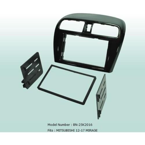 Car Fascias Double Din Audio Panel Frame Dash Kit For Mitsubishi Mirage 2012 2013 2014 2015 2016 2017