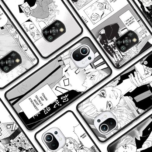 Tokyo Revenge Manga Phone Case for Xiaomi 11X 11 10T 10 9T 9 Pro 8 Lite Para Soft Capa for Mi 11Ultra 9 SE A3 10S 11i Caso