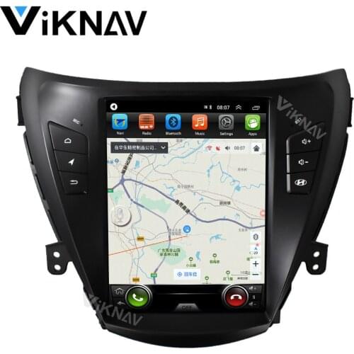 For Hyundai Elantra 2012-2015 android system car GPS stereo radio player auto video multimedia player vertical screen 10.4 inch