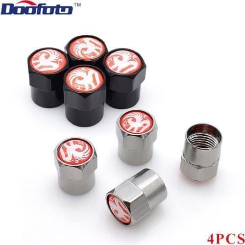 Doofoto 4x Car Wheel Tire Valve Caps Tyre Stem Protective Cover For Vauxhall Accessories Vehicle Interior Styling Universal