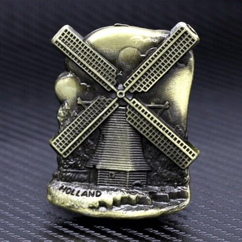 Dutch windmill model magnetic refrigerator with tourism souvenir home decoration 3D fridge magnets Dutch architectural souvenir