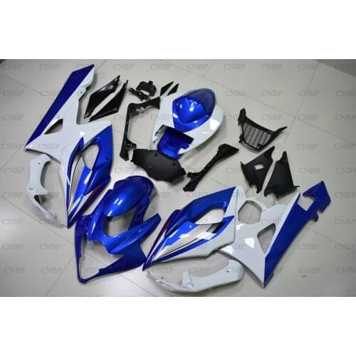 GSX R 1000 2005 - 2006 K5 Fairings GSX R 1000 2005 Bodywork GSX-R1000 2006 Blue White Bodywork