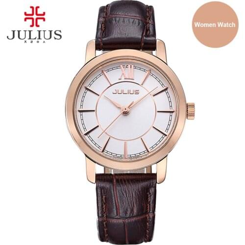 Julius Ladies Watch With Leather Strap