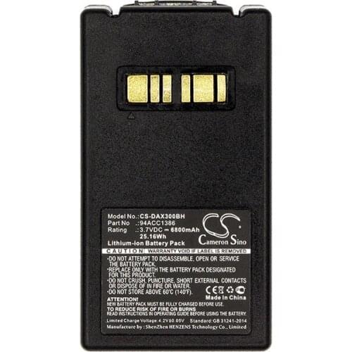 Cameron Sino 4400mAh/5200mAh/6800mAh Scanner Battery for Datalogic Falcon X3, Falcon X3 Plus, Falcon X3+, Falcon X4